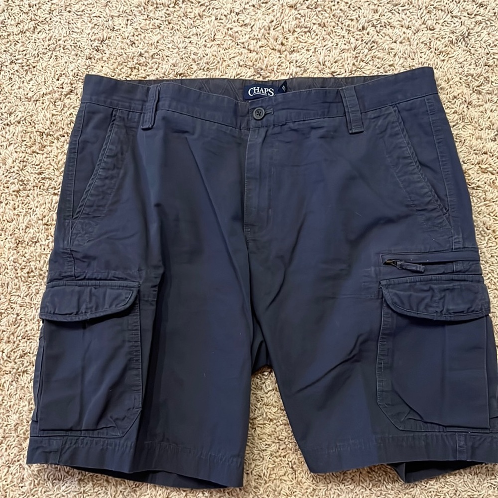 Navy blue Chaps cargo shorts 38
